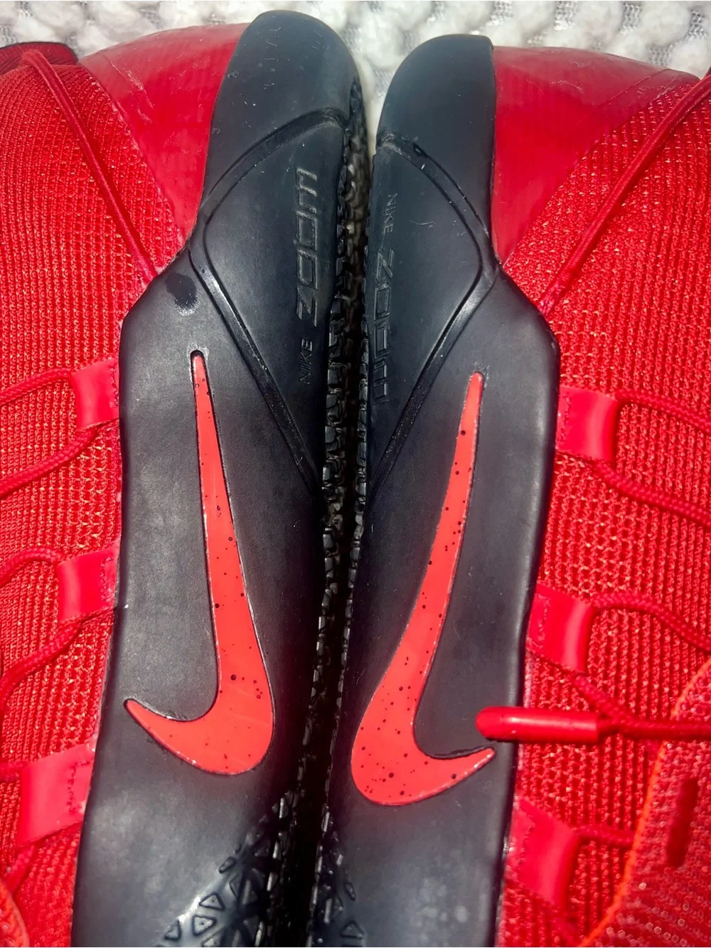 Nike Kobe A.D. NXT Lace Up Low Top Basketball Sneakers Red Black 882049-600
